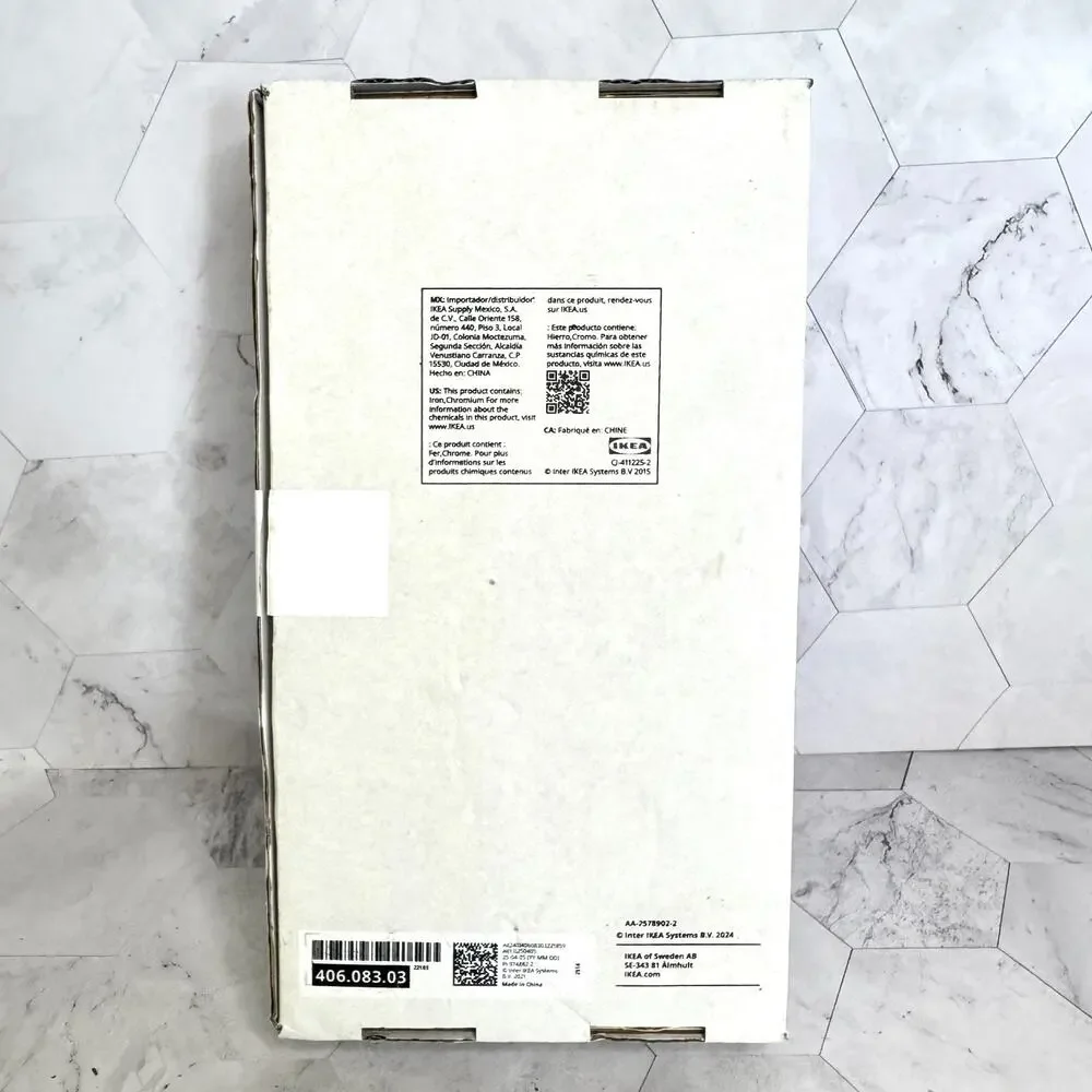 NIB Ikea TÅNGMÄRLA Flatware Set 406.083.03 16 Piece Gray Blue Plastic Handle